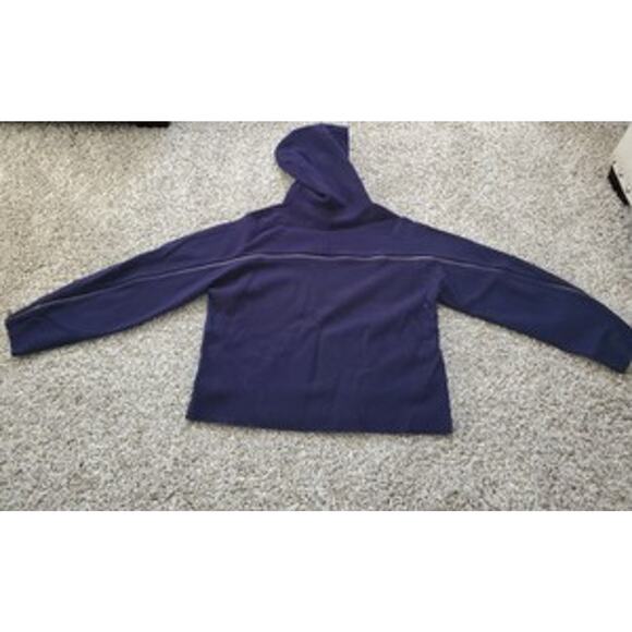 A|X Armani Exchange 100% Wool Dark Blue Hooded Sweater, Xlarge - Picture 1 of 8